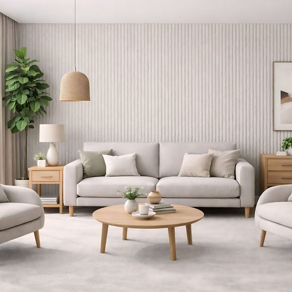 Panel para Pared Stone Line Sand | Ambiente Salón