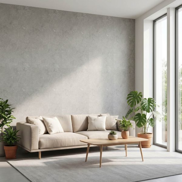 Panel para Pared SPC Hormigón Gris Oscuro – Slate | Ambiente Salón