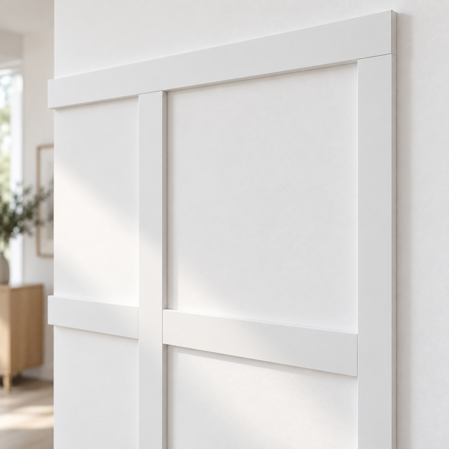 Kit Molduras Atelier - Blanco Pintable | Molduras Decorativas para Pared | Detalle Vista