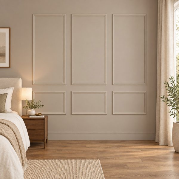 Kit Molduras Trace - Blanco Pintable | Molduras Decorativas para Pared | Detalle Pintado